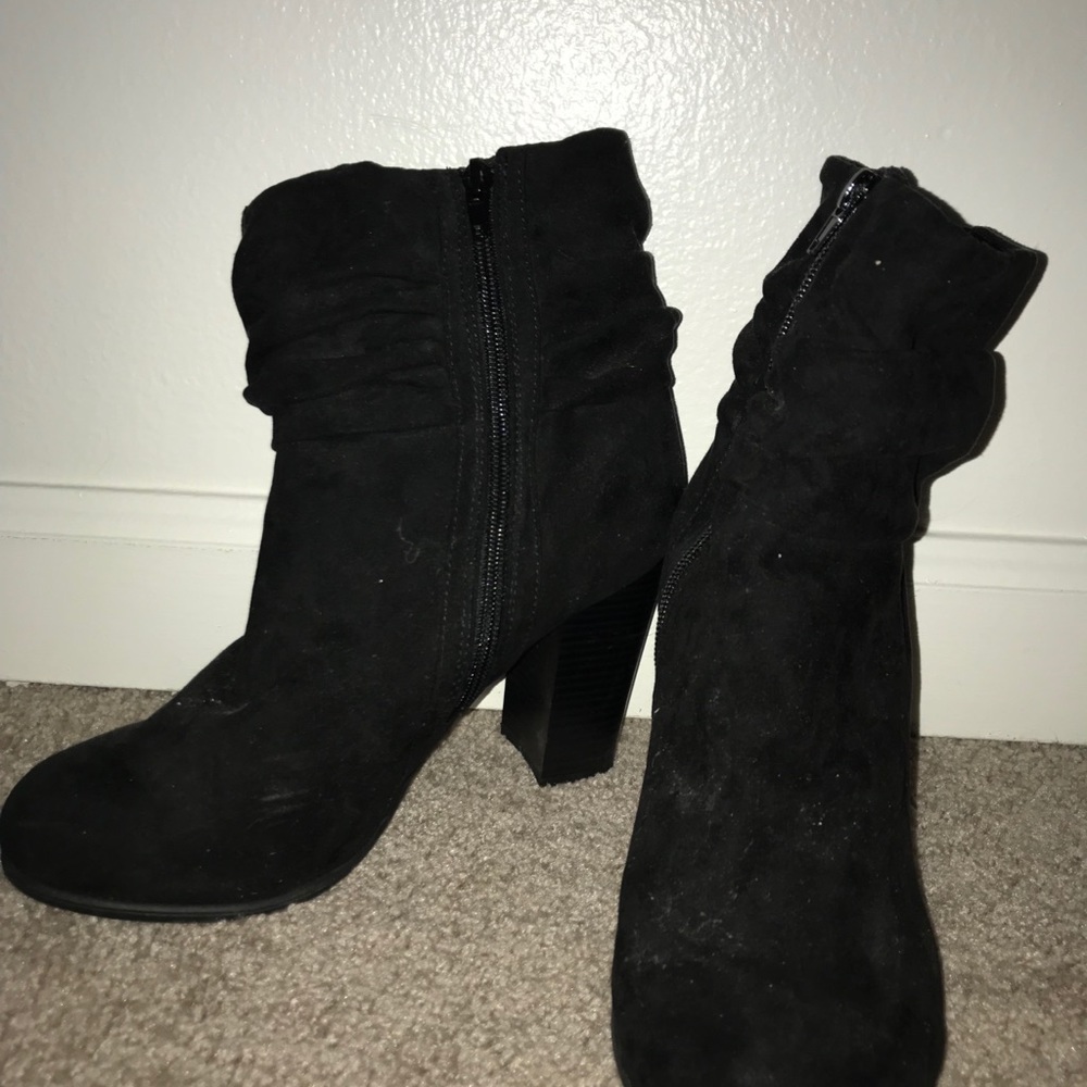 Just Fab - Black Booties - Picture 2 of 3
